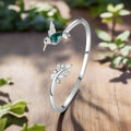 Justerbar kolibri-ring med strassteiner