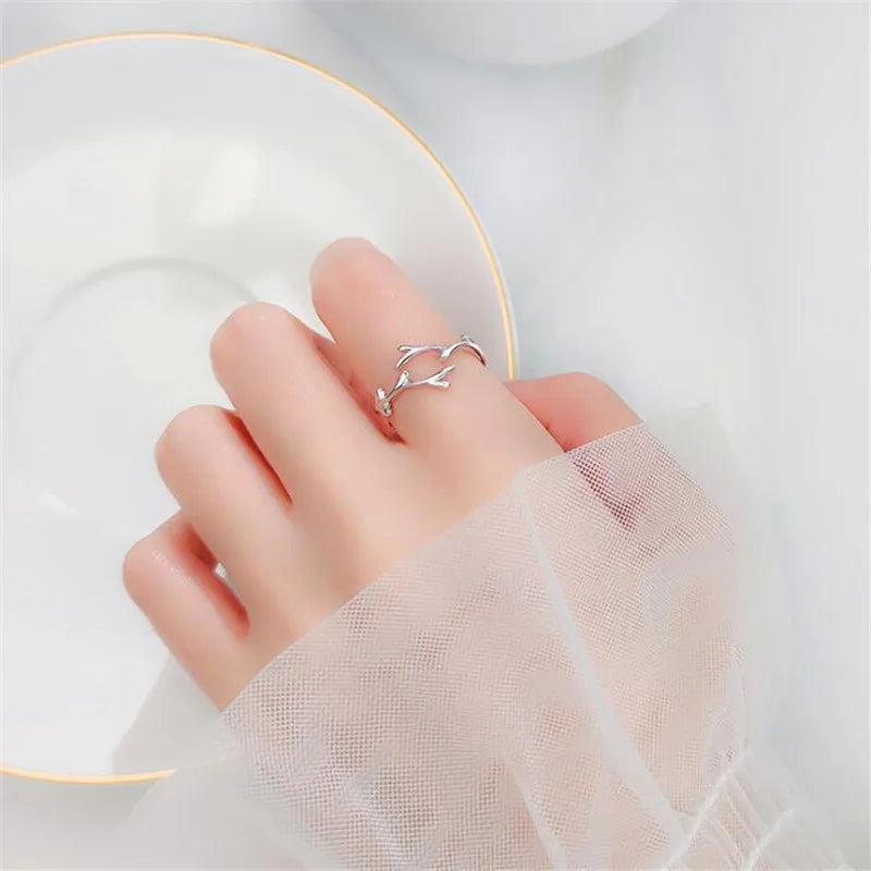 Ring Kvist i ekte 925 sølv