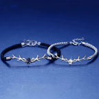 Armbånd Hjerte med hjortegevir og zirkonia