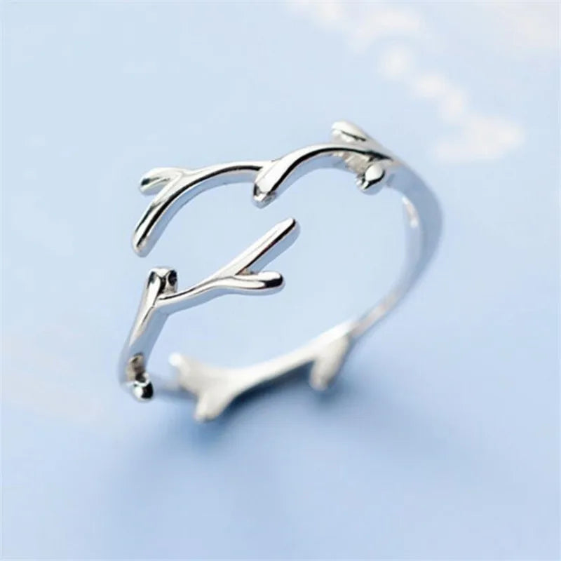 Ring Kvist i ekte 925 sølv