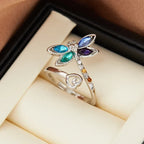Vintage justerbar ring med øyenstikker