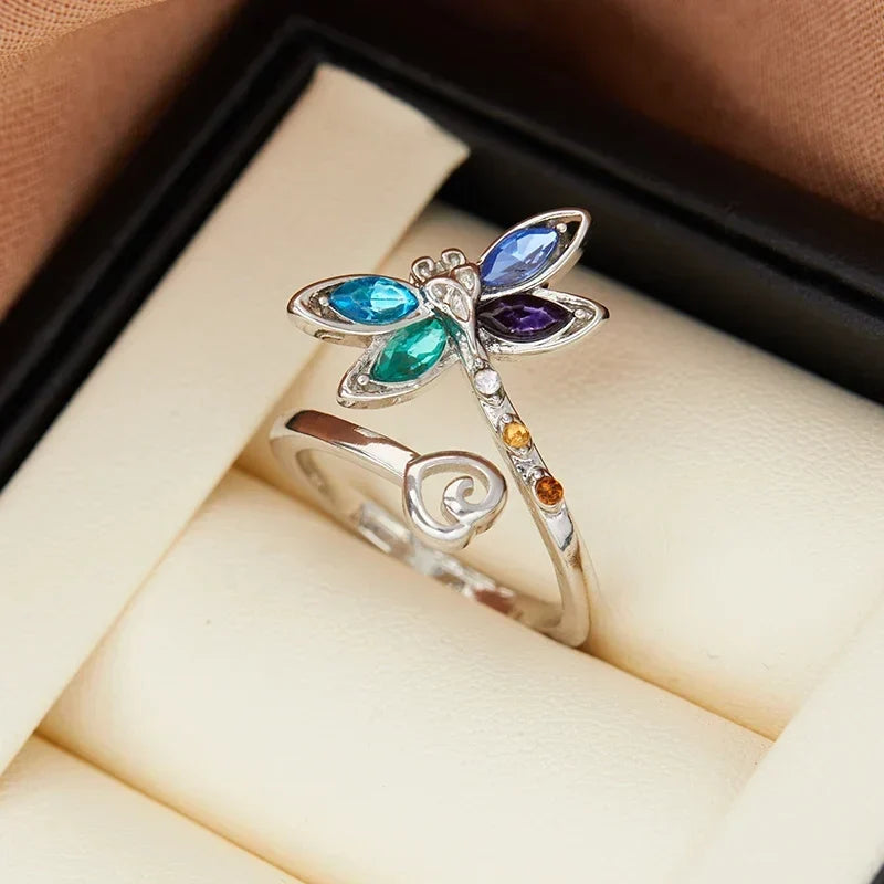 Vintage justerbar ring med øyenstikker