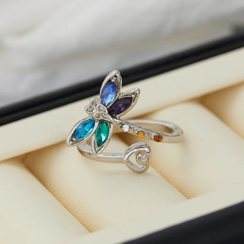 Vintage justerbar ring med øyenstikker