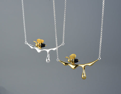 Halskjede Dryppende honning og bie