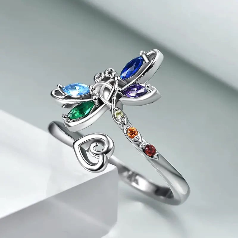 Vintage justerbar ring med øyenstikker